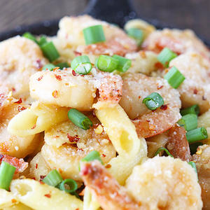 Spicy Parmesan Shrimp Pasta from 